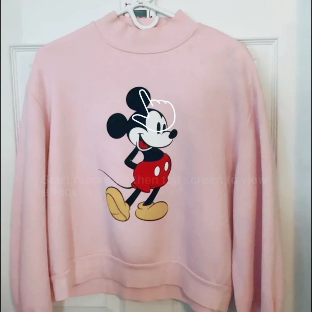 Disney Pink Mickey Mouse Women's Sweater - Picture 1 of 1